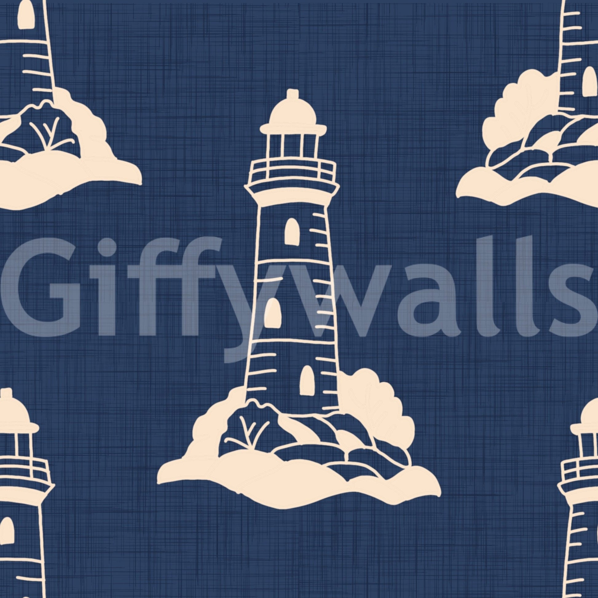 Nautical-themed wallpaper with storybook vibe
