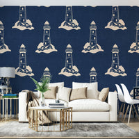 Old-world coastal theme wallpaper for walls
