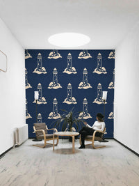 Faded nautical tones for soft wall decor
