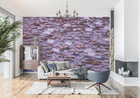 Lilac Lotus Pond Wall Mural