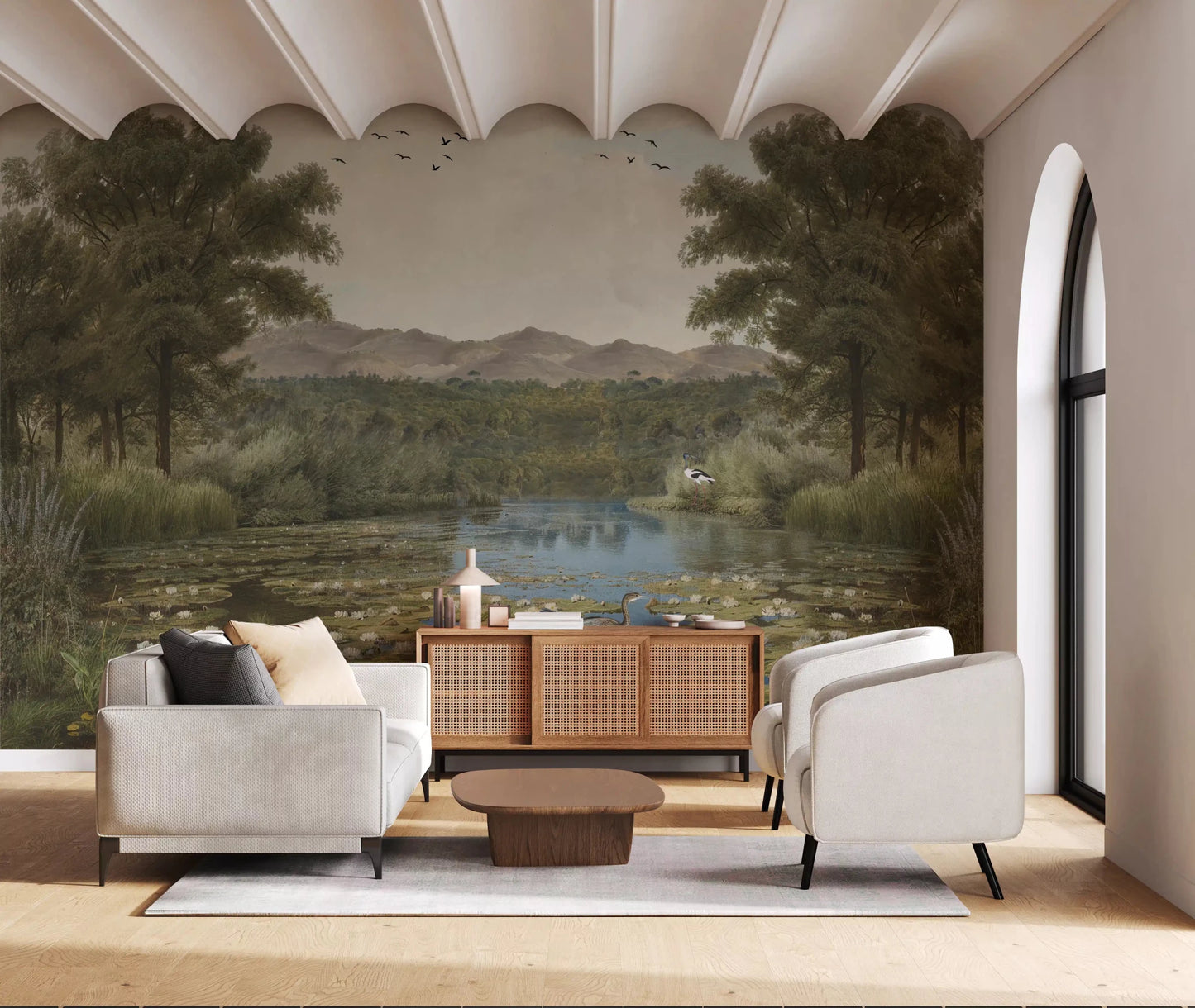 Lily Pond Serenity Wall Mural