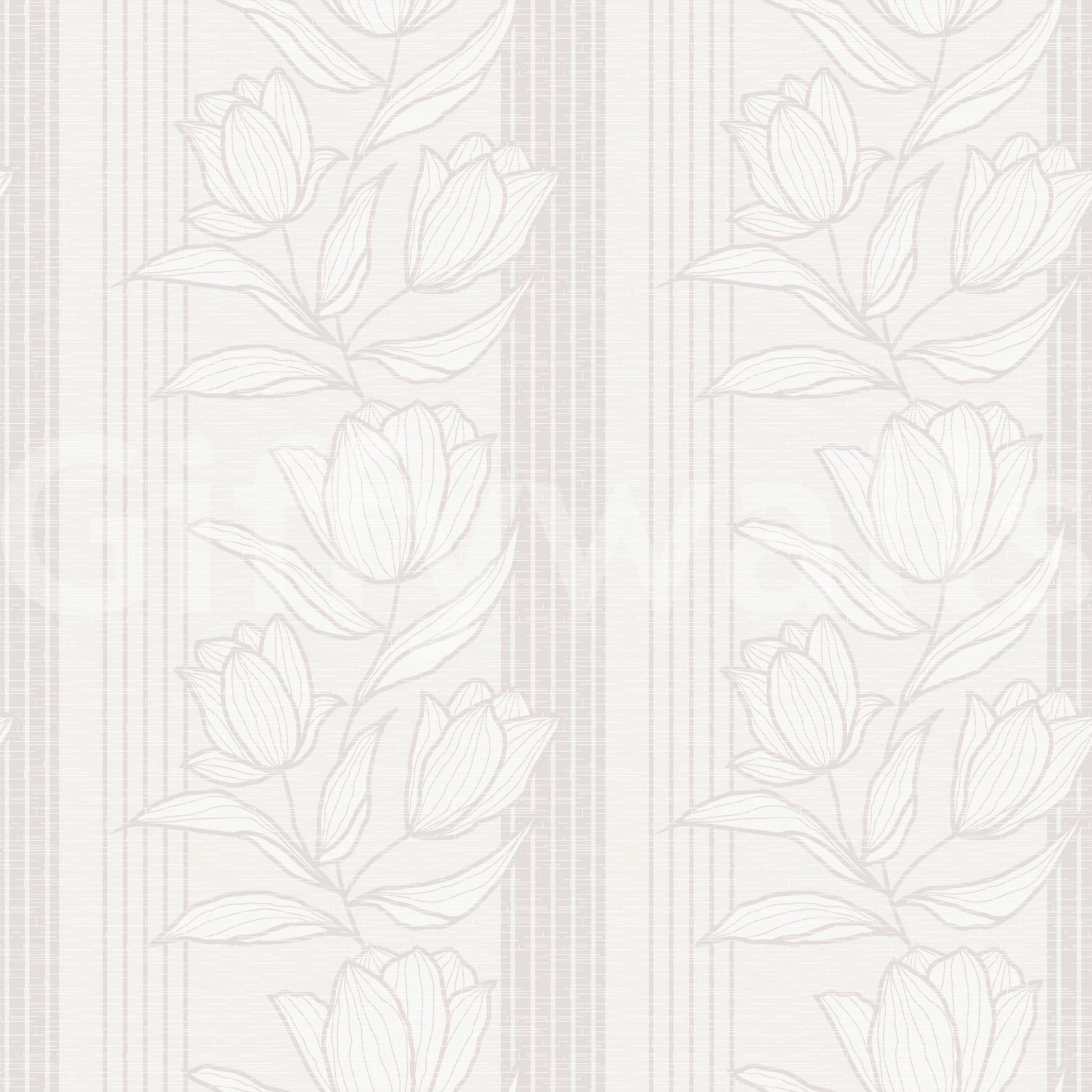 Line Art Bloom Wallpaper⁠