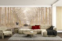 elegant vertical lines and trees

