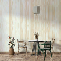 Modern striped wallpaper in soft tones

