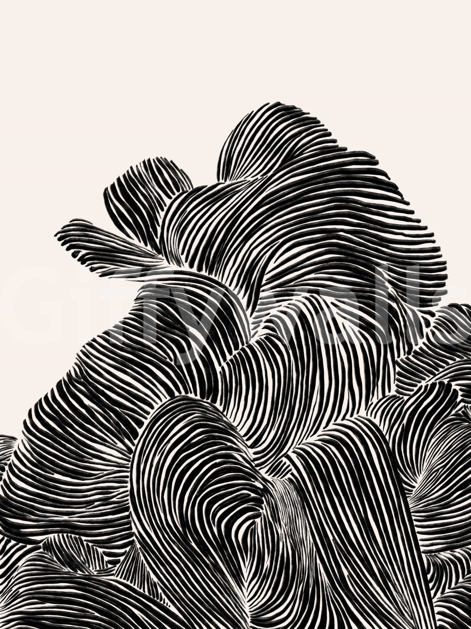 Linear Wall Mural