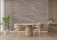 Wall mural showing a quiet abstract scene

