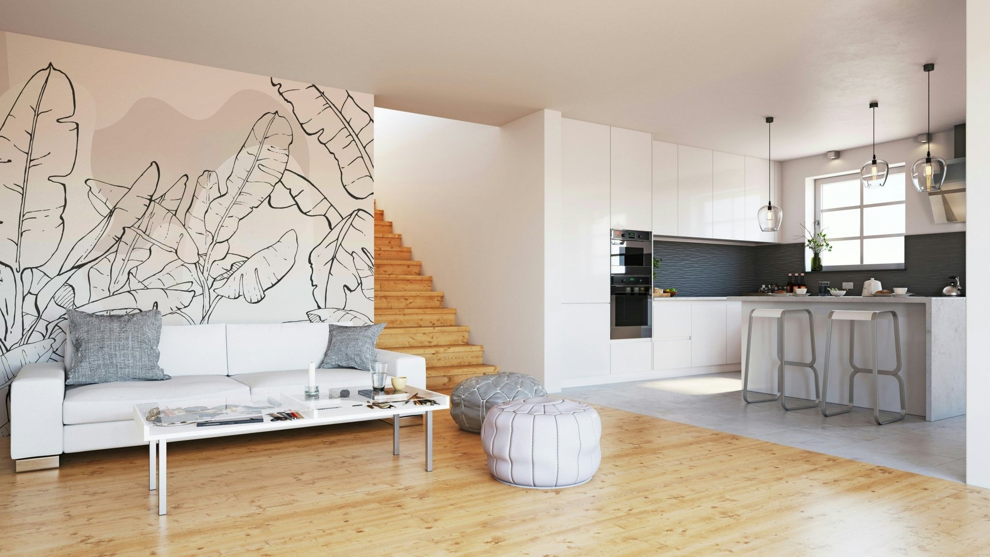 The feeling is one of fresh elegance.

