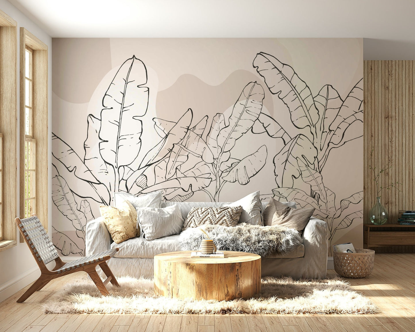 The design gives a feeling of quiet, natural beauty.

