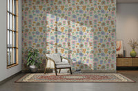 Cute little lion wallpaper for playful room decor

