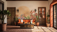 Playful town wallpaper for kids’ rooms
