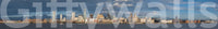 Liverpool skyline mural in studio apartment, modern wall decor, crisp white surround
