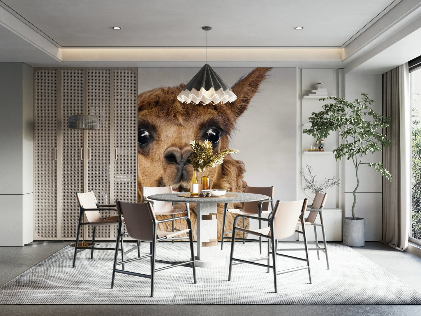 Soft, fluffy wool texture.

