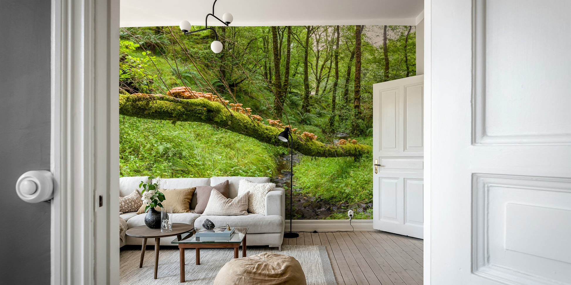 A seamless pattern for a living room or bedroom.

