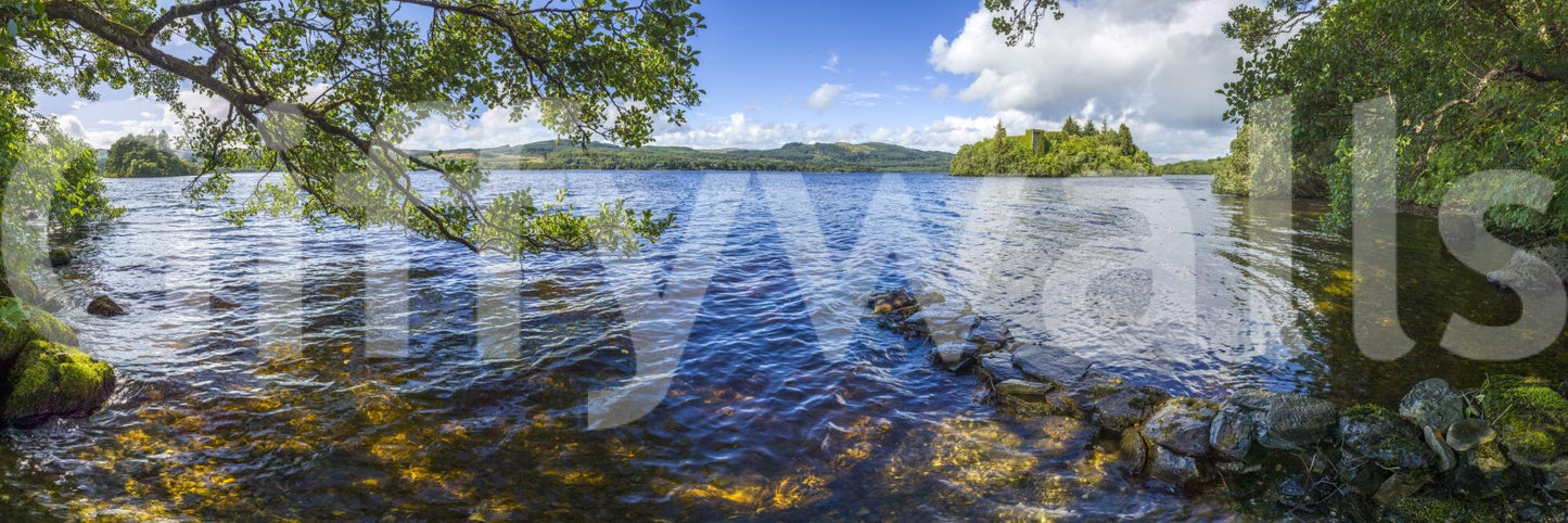 The image captures the natural beauty of a loch.

