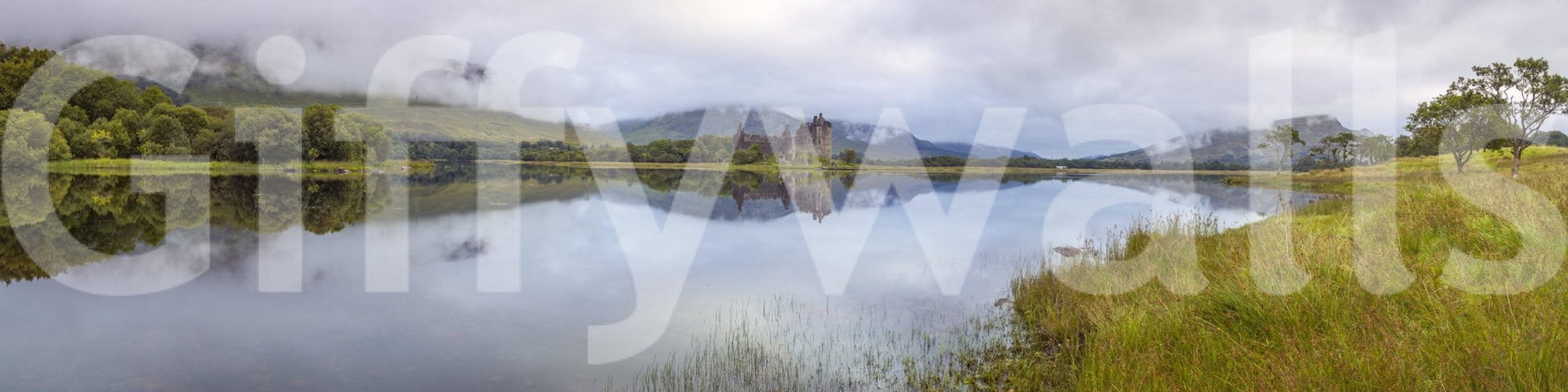 The image captures the natural beauty of a loch.

