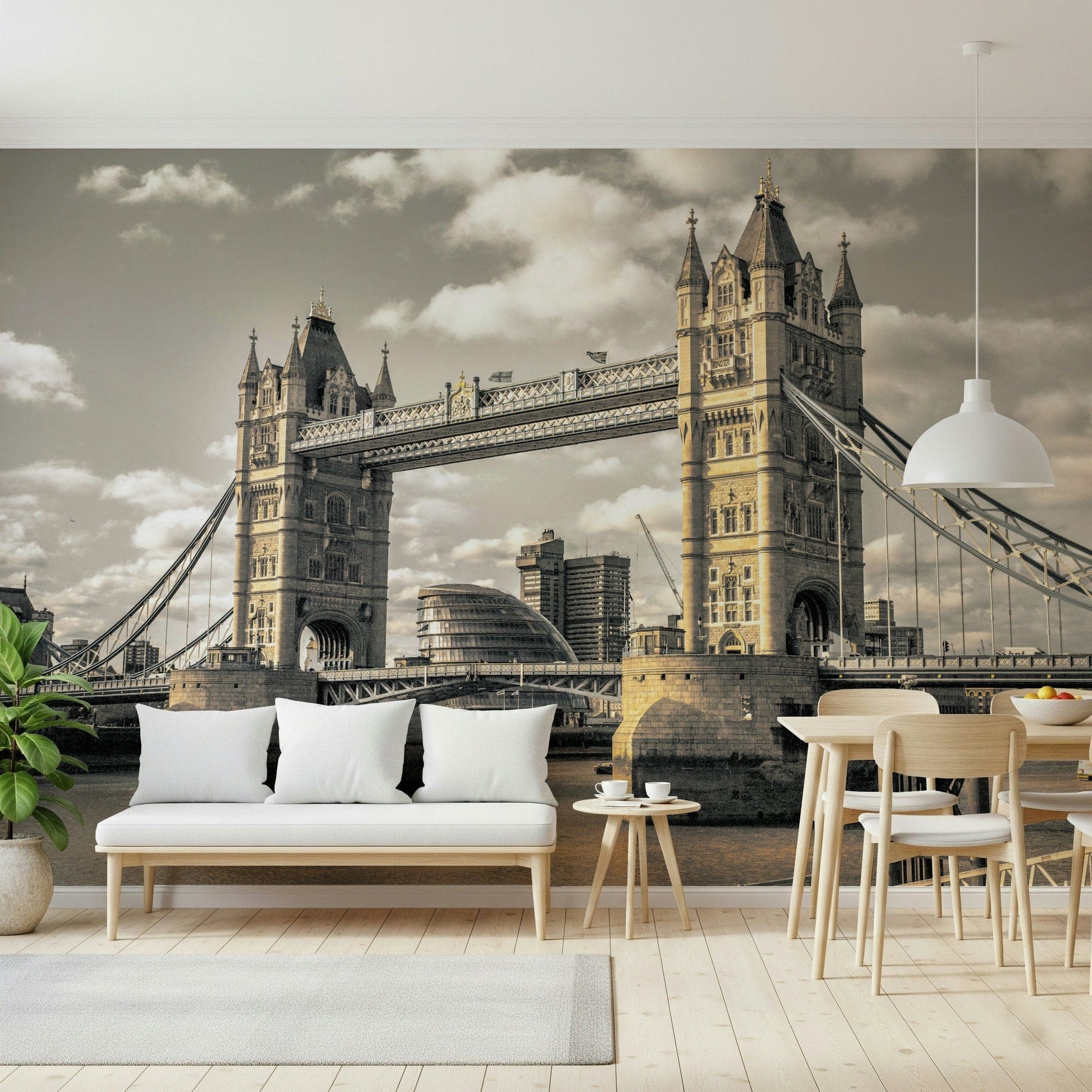 London Bridge wallpaper for walls monumental England capital scenery.