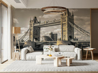Timeless London Bridge wallpaper for walls imposing twin towers design.