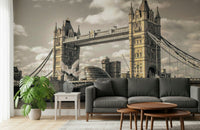Iconic London Bridge architecture wall mural