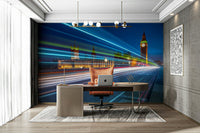 The wallpaper has a smooth, non-reflective matte finish.

