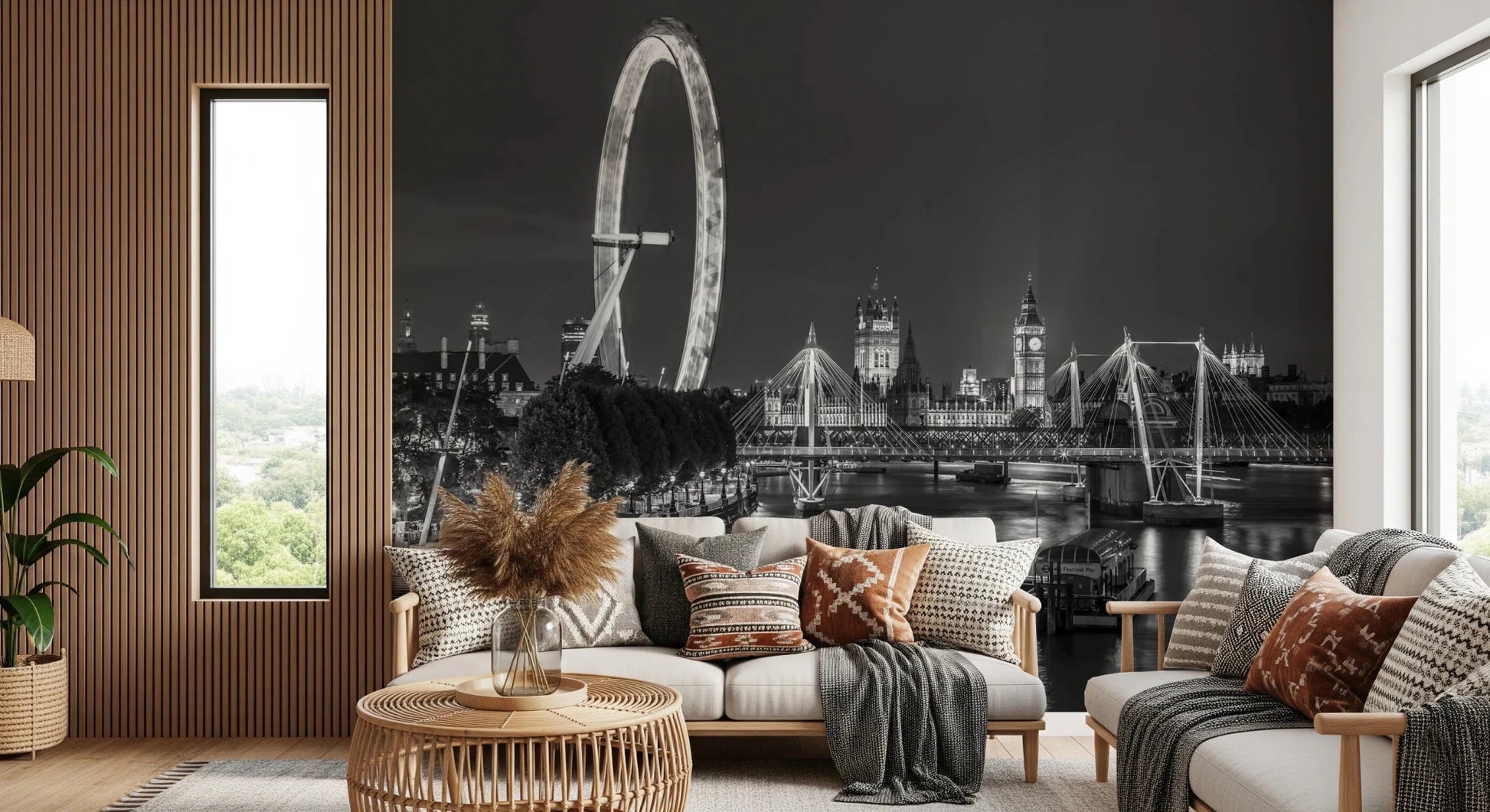 London River Views Wall Mural
