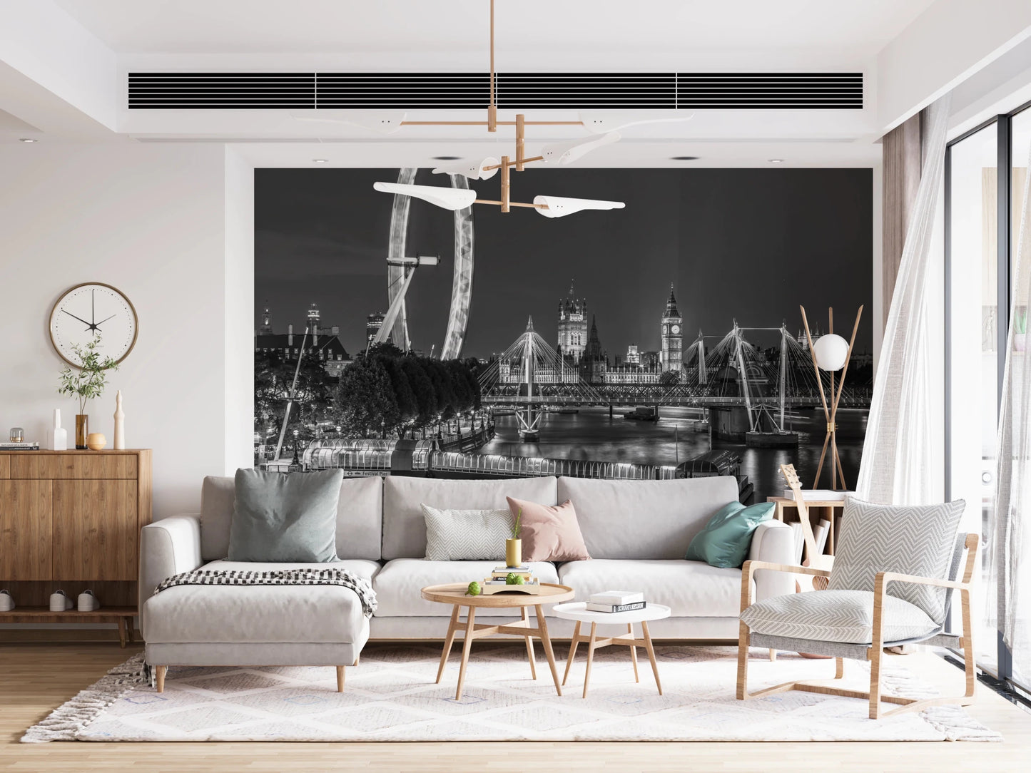 London River Views Wall Mural