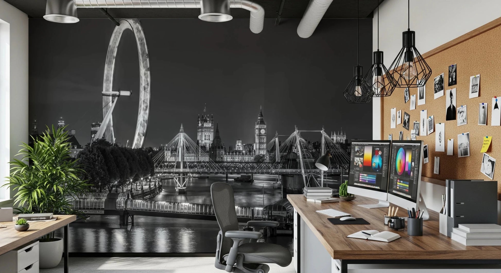 London River Views Wall Mural