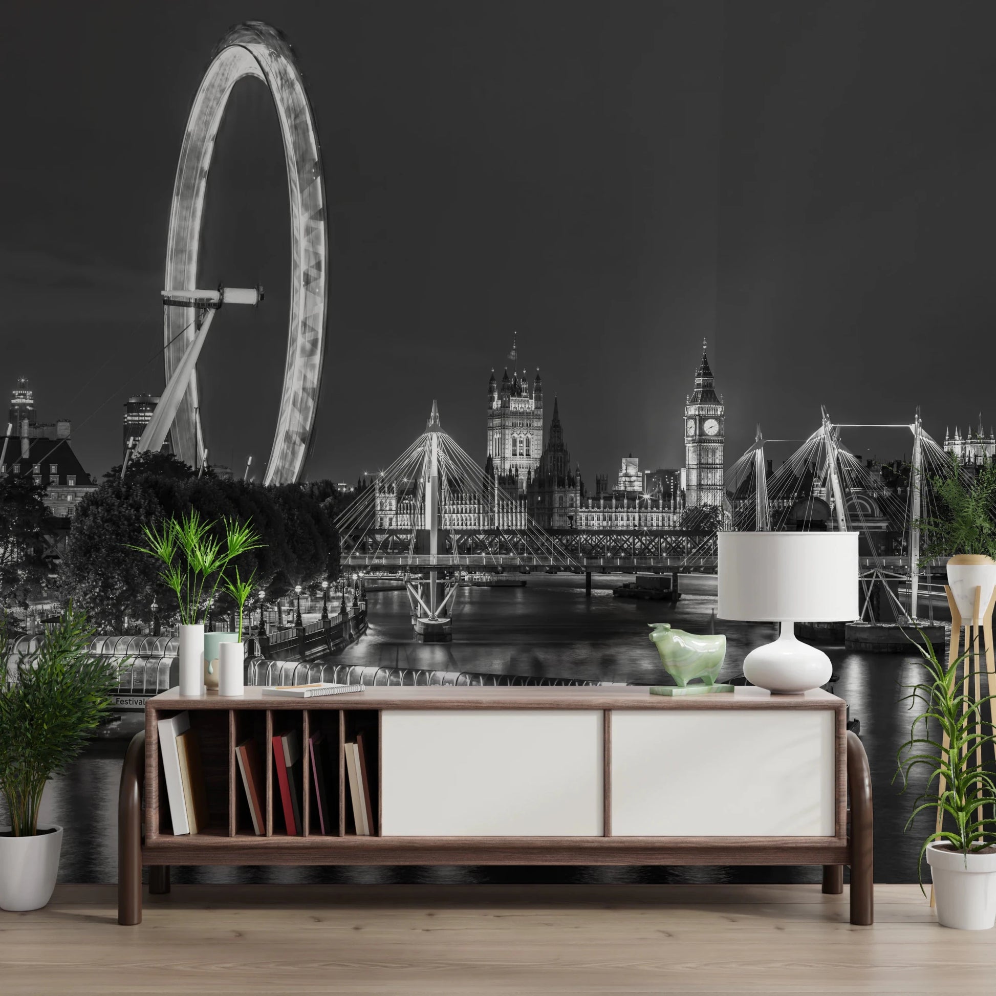London River Views Wall Mural
