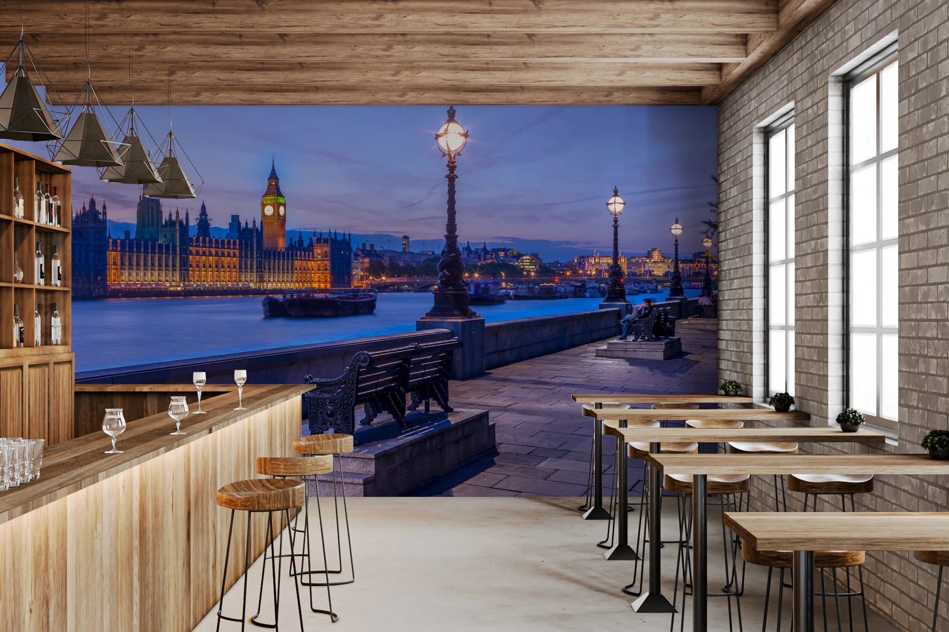 London Twilight Wall Mural
