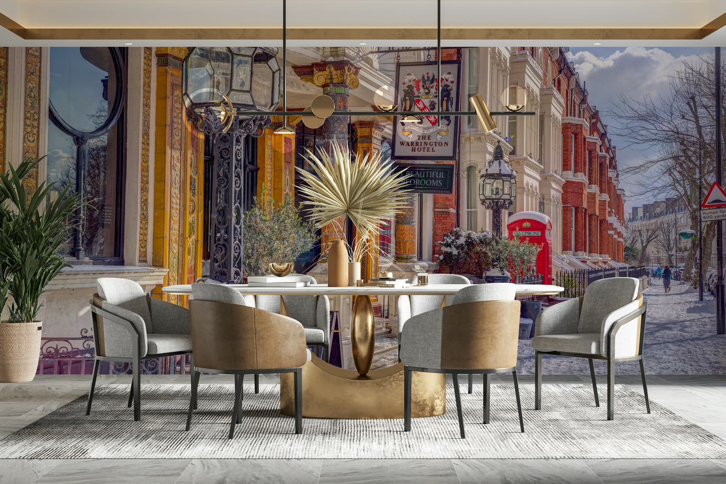 High-resolution image of London in winter.

