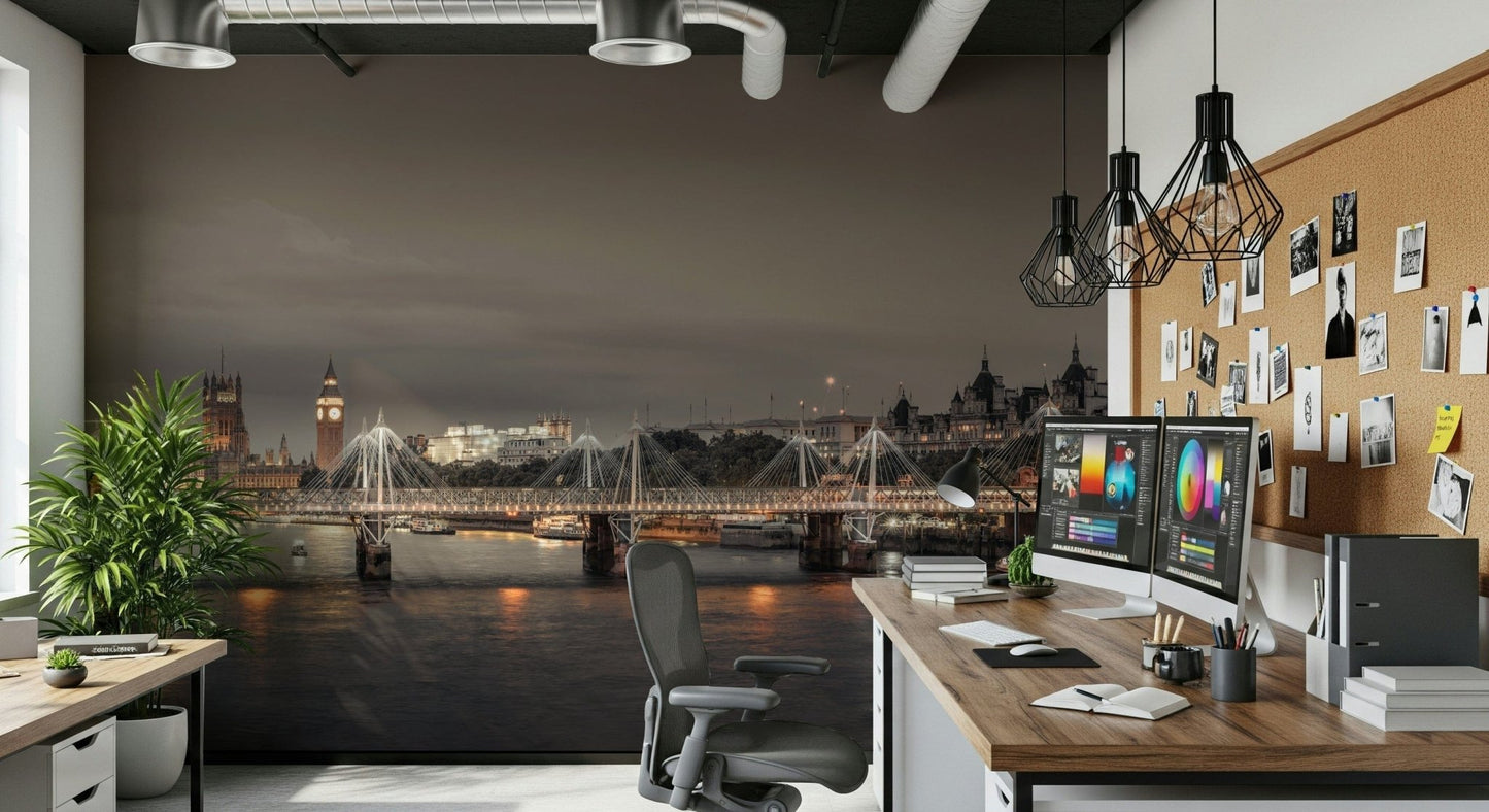 London's Nightfall Wall Mural