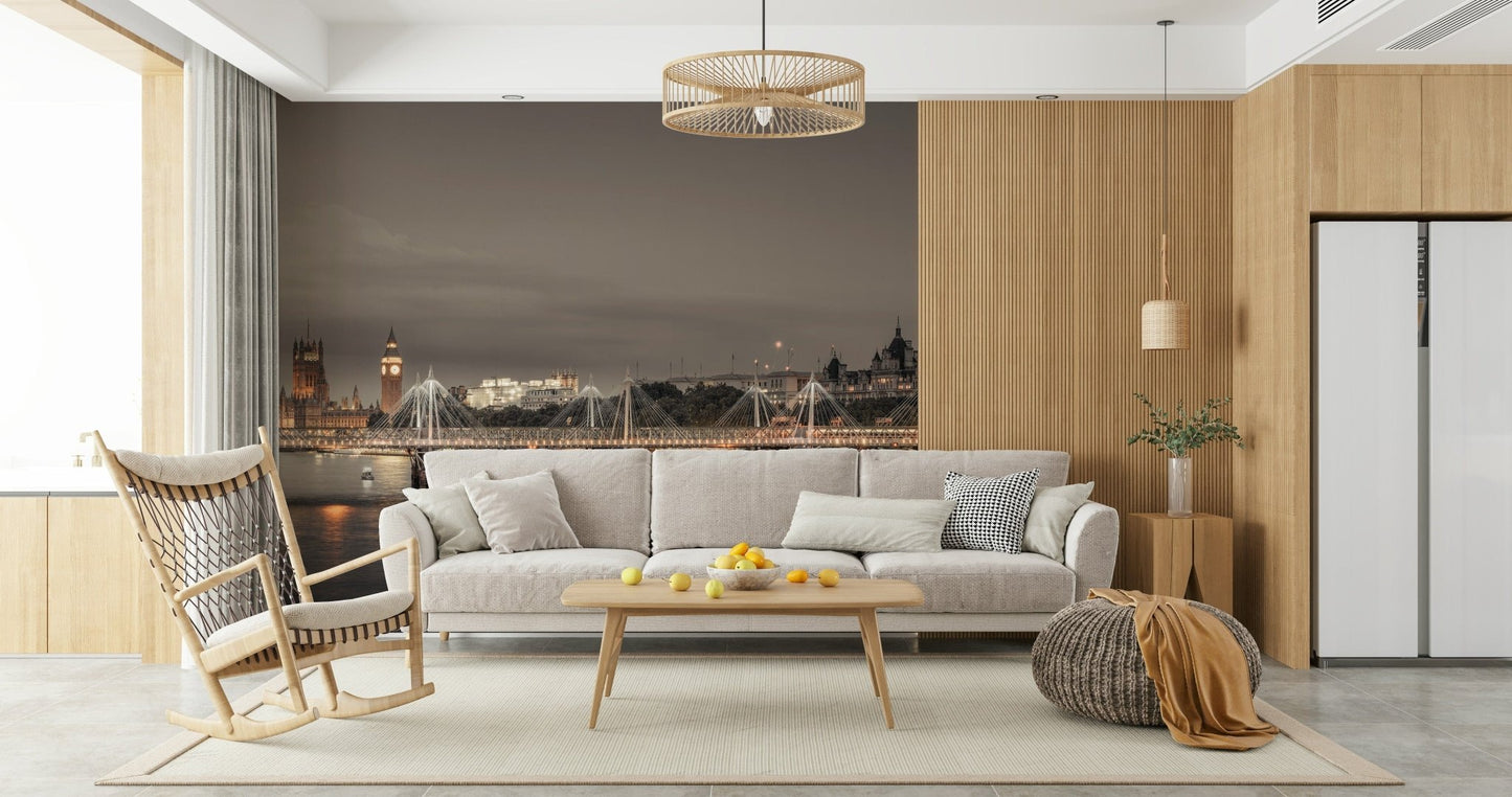 London's Nightfall Wall Mural