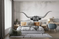 Wall decor evoking Western spirit and natural beauty.


