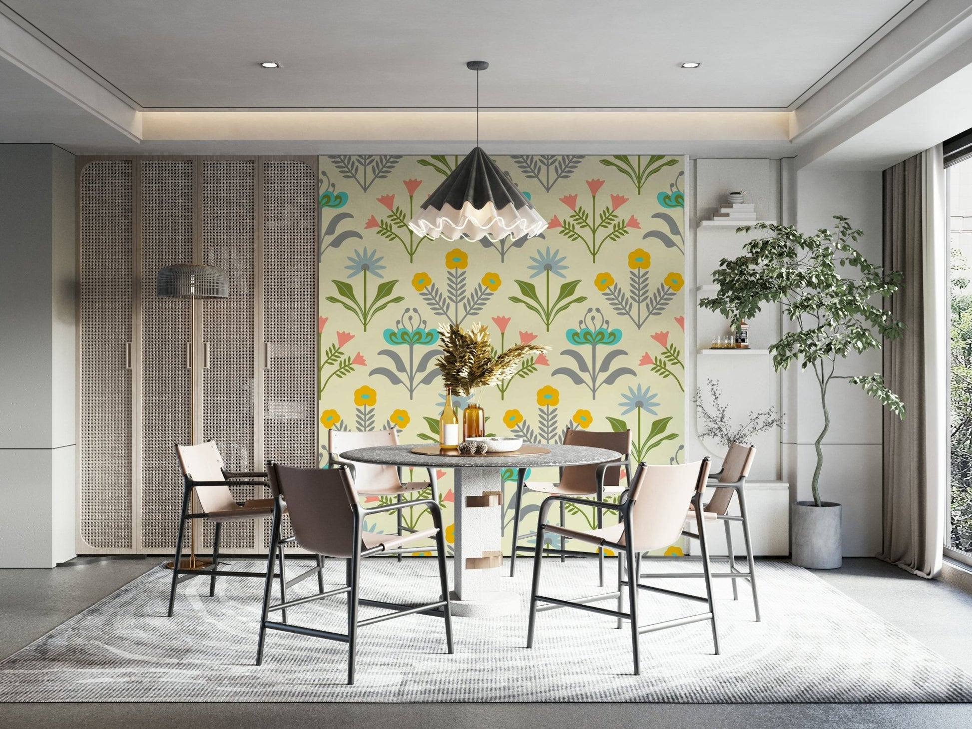 Suitable for a modern, Scandinavian, retro, cottage, or eclectic interior.
