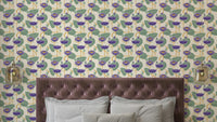 Lotus Reverie wallpaper with soft floral illustration

