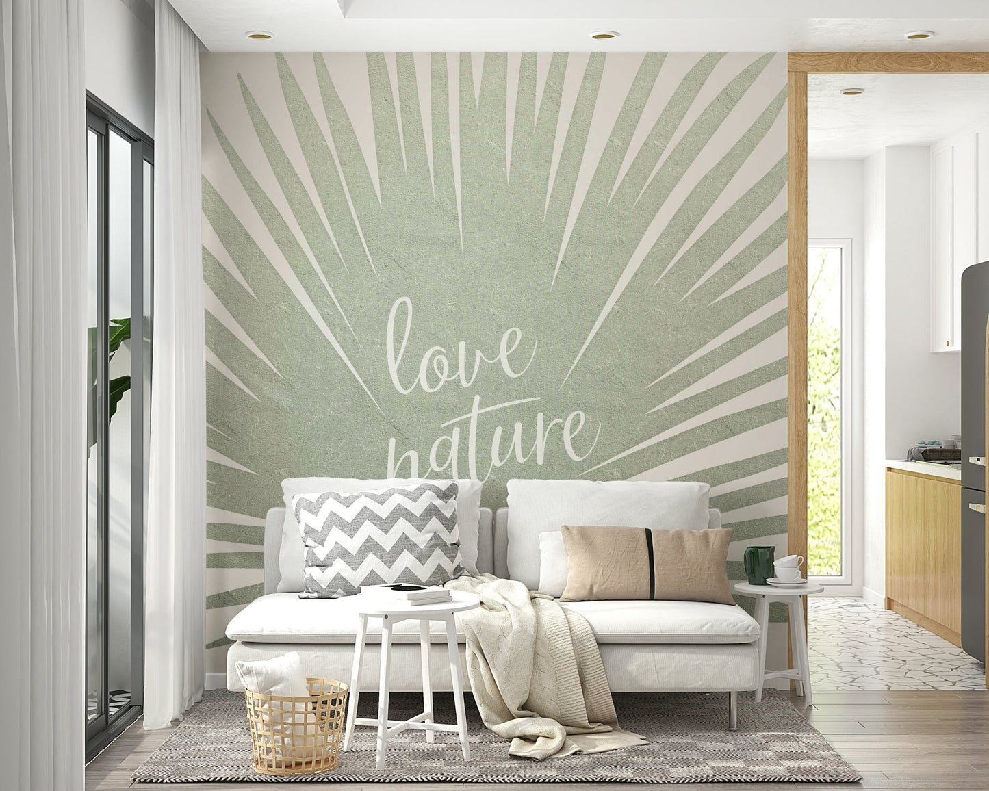 Love Nature wall mural for peaceful home decor

