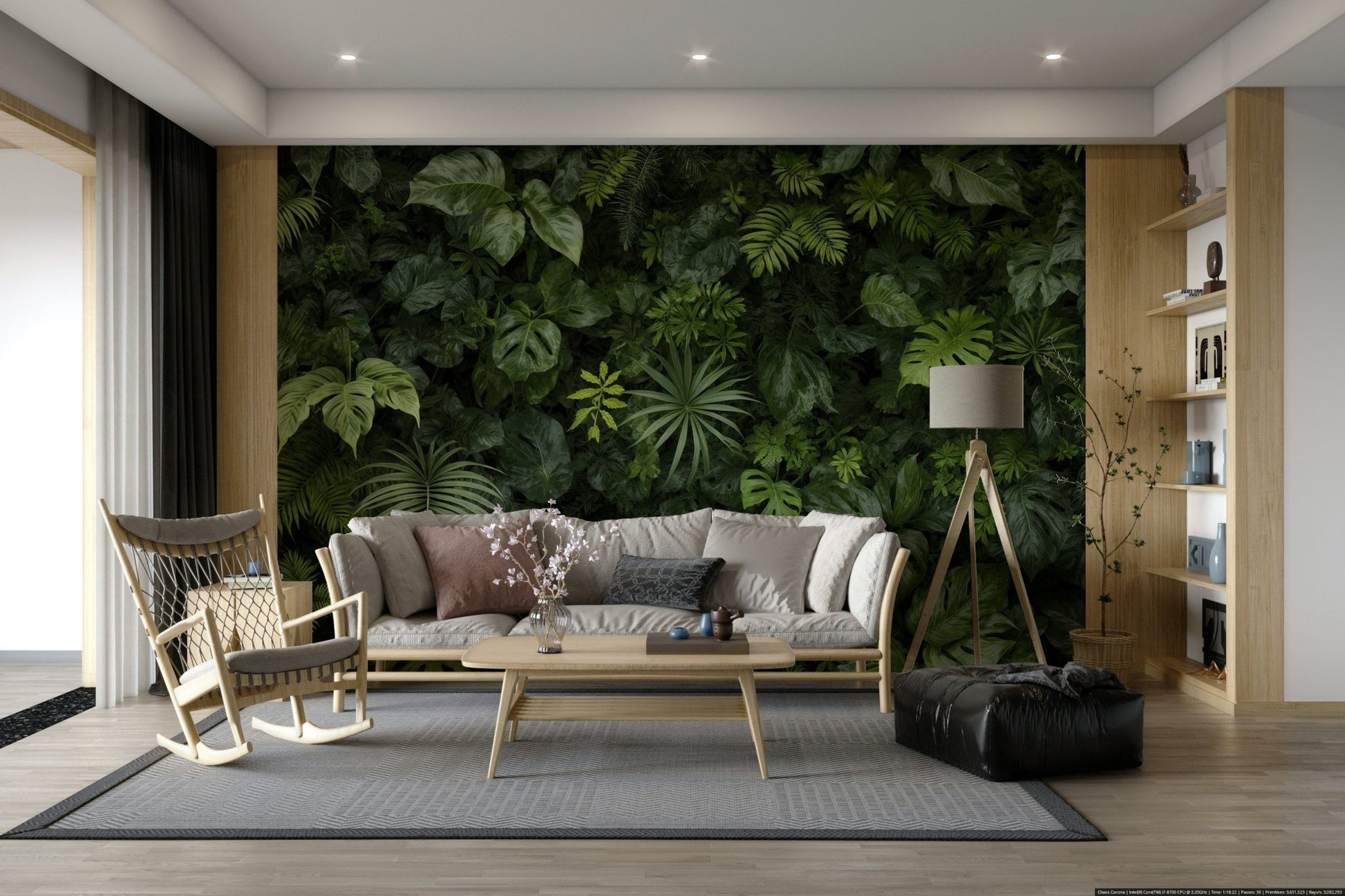 The colors are different shades of green, from light to dark.
