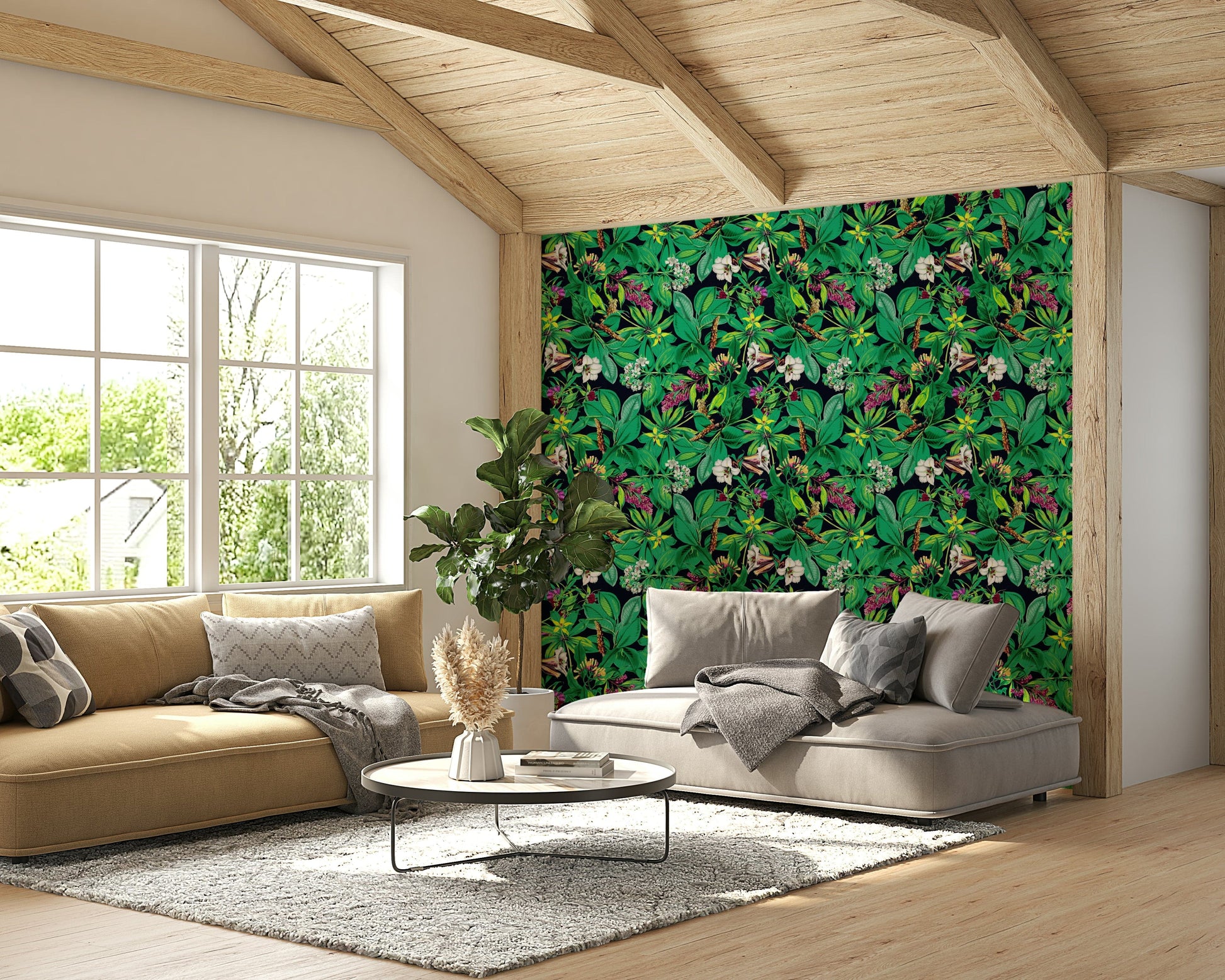 Green Garden peaceful wallpaper

