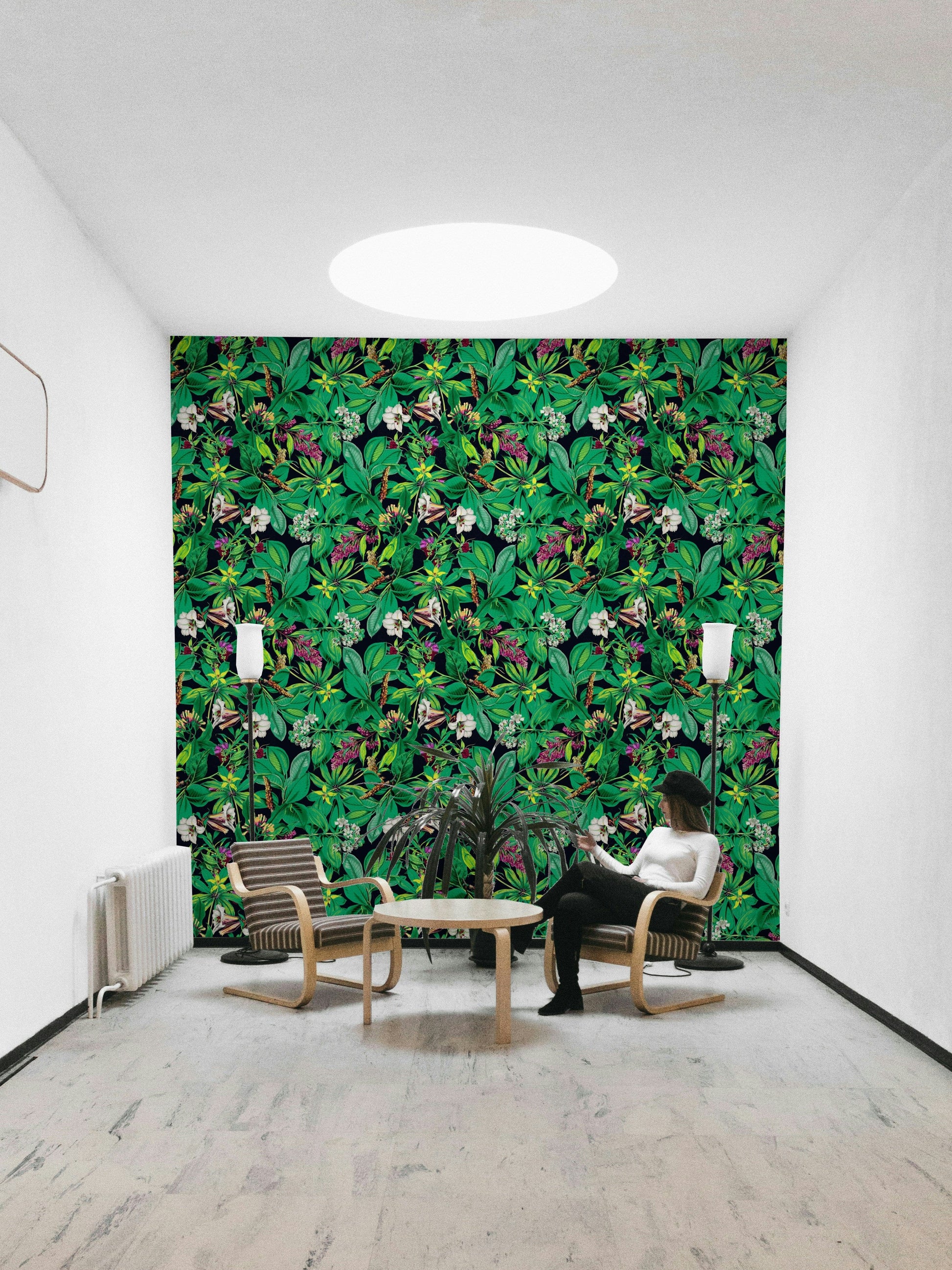 Green Garden tranquil wall mural

