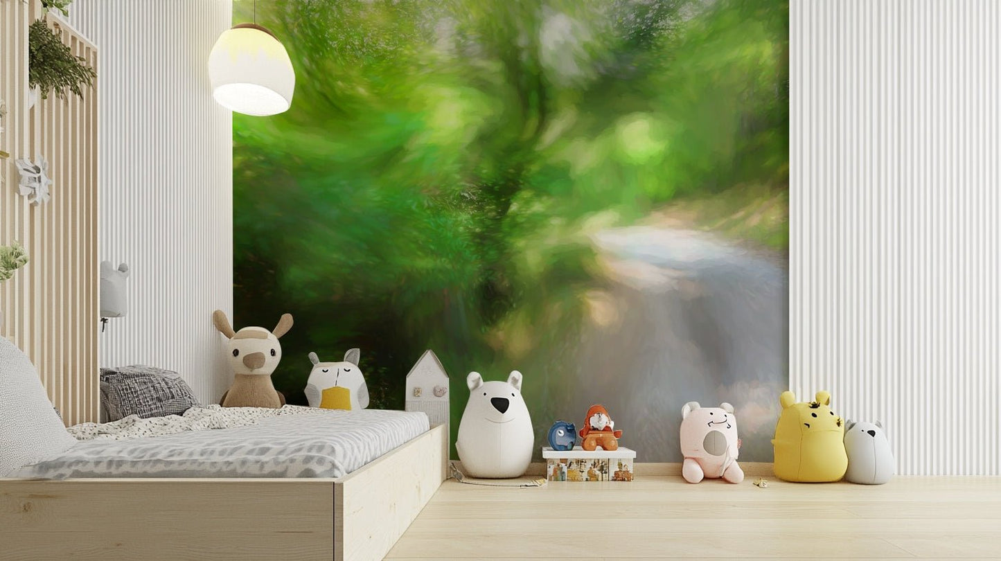 Vibrant green blades of grass are shown in sharp detail.

