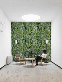 Detailed view of the lush, textured leaves

