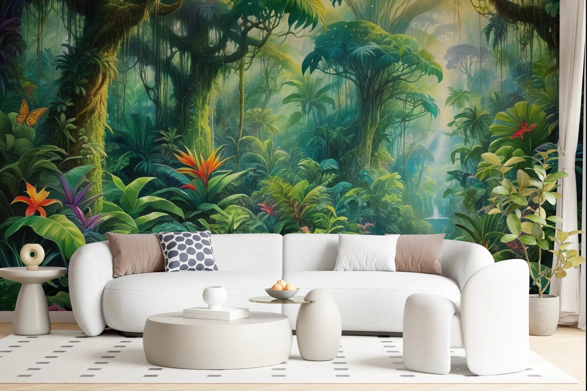 Lush Rainforest Retreat Wall Mural