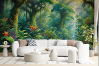 Lush Rainforest Retreat Wall Mural