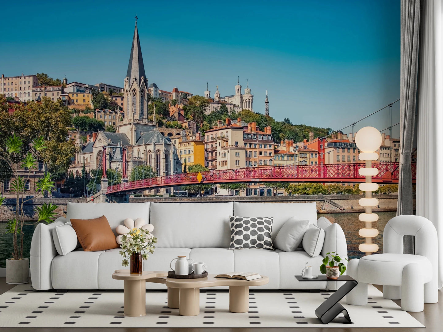 Lyon Landmarks Wall Mural