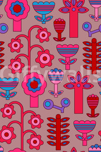 Provides a lively and artistic backdrop.
