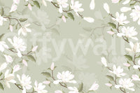 The style is a soft-focus illustration or a painterly design.

