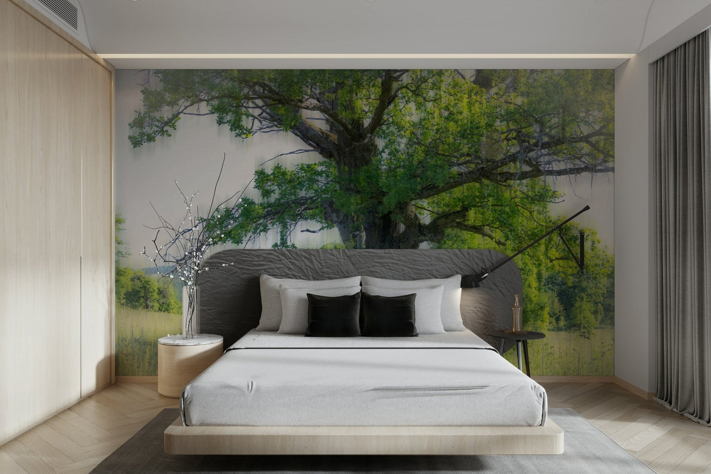 Soft green nature wall art

