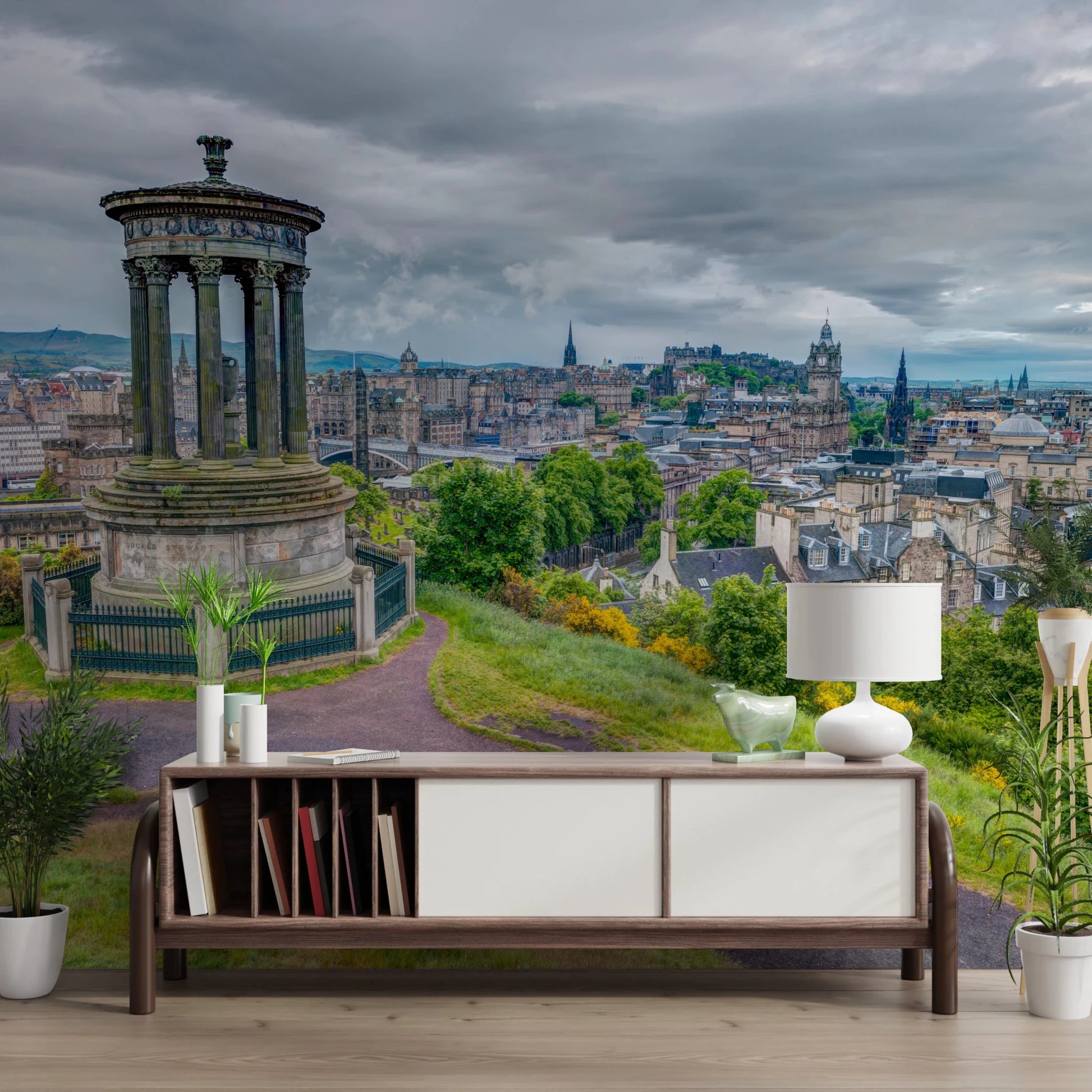 Majestic Hilltop View Wall Mural