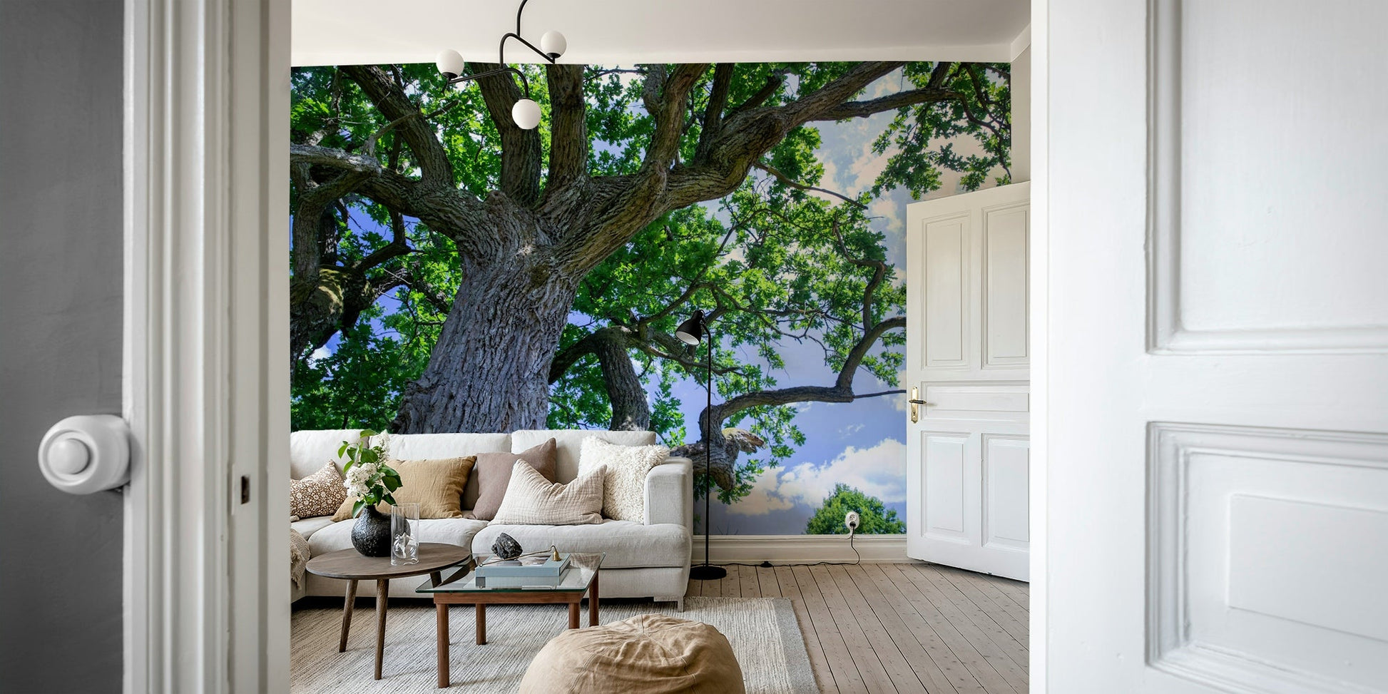 Calm tree scene wallpaper
