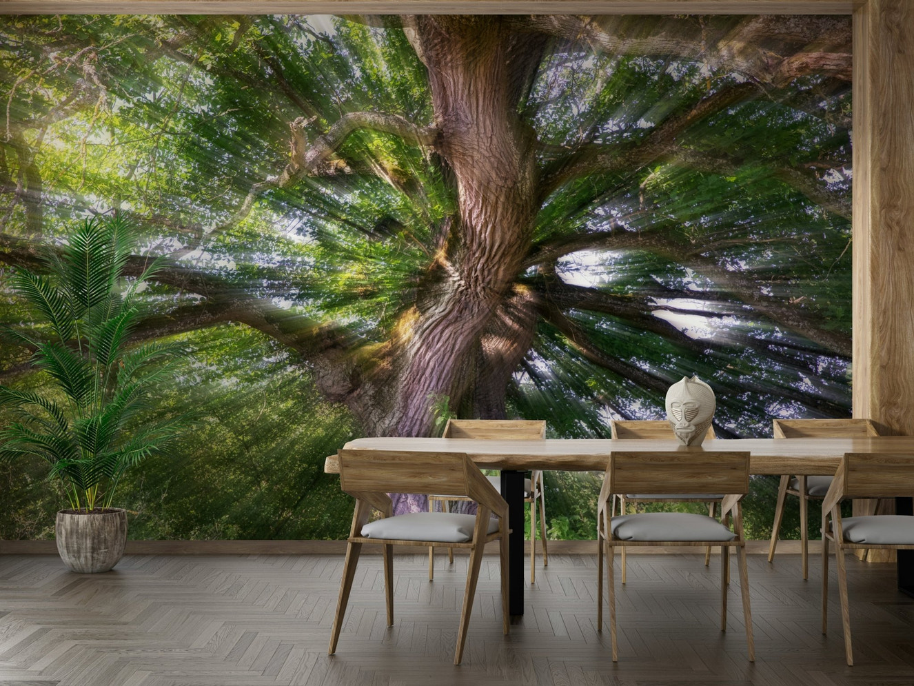 Tree-focused wall art wallpaper
