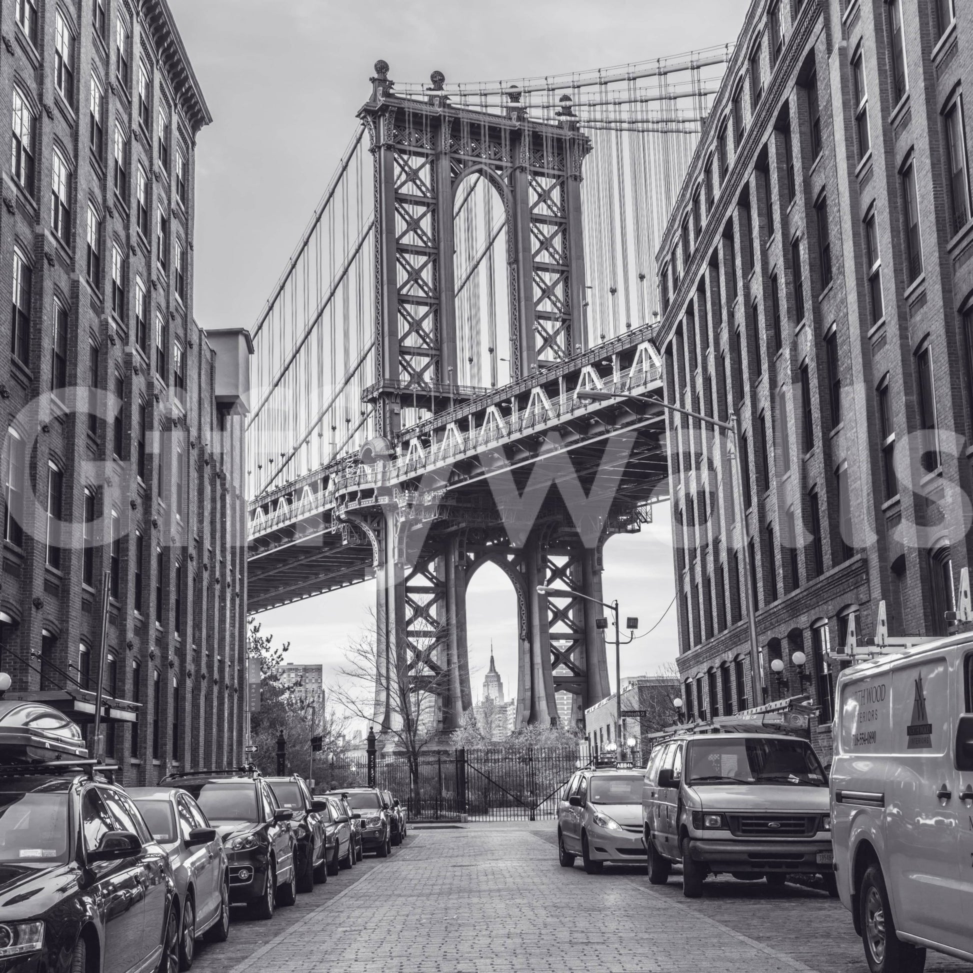 Manhattan Bridge from the Dumbo Wall Mural